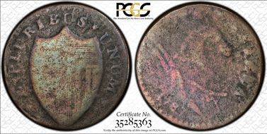 1787 NJ 1/2P Small Plan, Plain Shield FR2BN