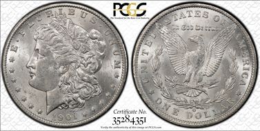 1901-O $1 MS62