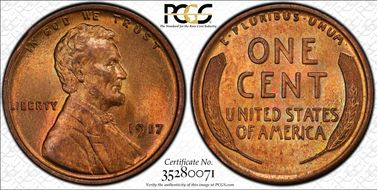 1917 1C MS65RB