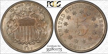 1883 5C RPD FS-311 Shield MS63