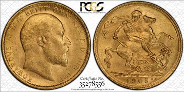 1905-S Sov S-3973 MS62