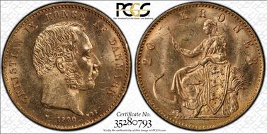 1900-VBP 20 Kr KM-791.2  Au MS63