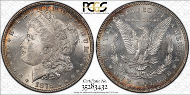 1878 7/8TF $1 VAM 33, Doubled Legs MS62