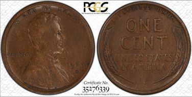 1909-S VDB 1C VF30BN
