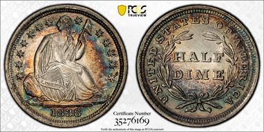 1838 H10C Large Stars AU58