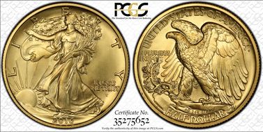 2016-W 50C 100th Anniversary Gold SP70