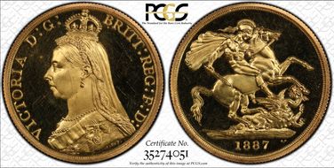 1887 £2 S-3865 PR64+ DCAM