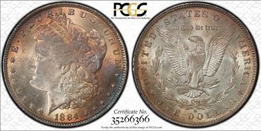 1884-O $1 MS64+