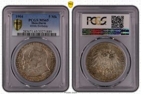 1904 5 Mk 400th Birthday J-75 MS65