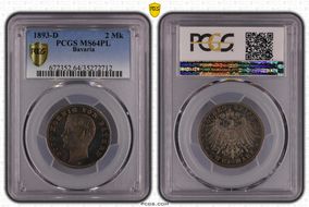 1893-D 2 Mk J-45 MS64PL