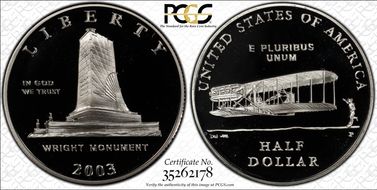 2003-P 50C First Flight PR69DCAM