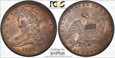 1837 50C MS64