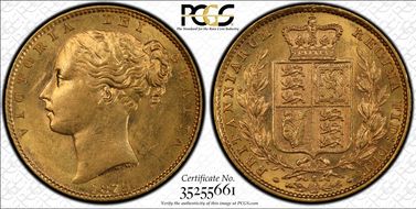 1879-S Sov S-3855 Shield MS61