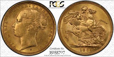 1884-S Sov St. George S-3858E MS63