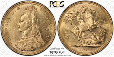 1887-S Sov S-3868A 1st Obverse Small Spread JEB MS61