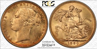 1880-M Sov S-3857 Long Tail MS62