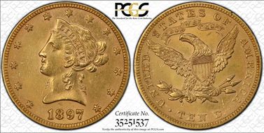 1897 $10 MS61