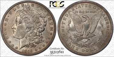 1895-O $1 AU58+