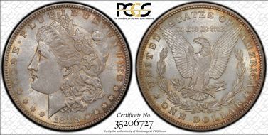 1878 7TF $1 Reverse of 1879 MS63