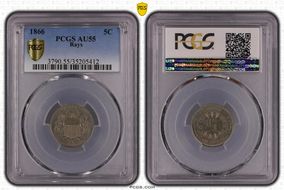1866 5C Rays AU55