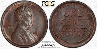 1913-D 1C MS64BN