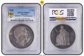 1848 2 Th KM-830.1 Edge VEREINS MS63