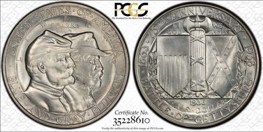 1936 50C Gettysburg MS66