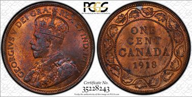 1918 1C MS63RB