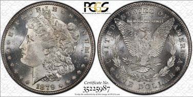 1879-S $1 Reverse of 1878 MS64+