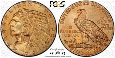 1912 $5 MS64+