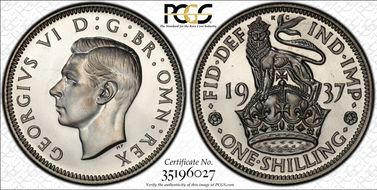 1937 Shil S-4082 English Rev PR67+ CAM