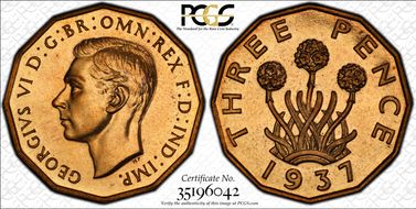 1937 3D S-4112 Nickel-Brass PR66+