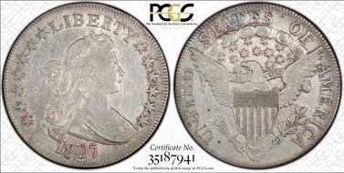 1807 50C Draped Bust VF30