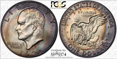 1974-S $1 Silver MS66