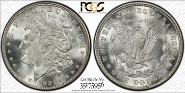 1921 $1 Morgan MS66