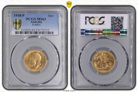 1918-P Sov S-4001 MS63