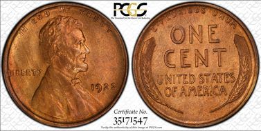 1922-D 1C MS64RD