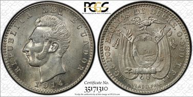 1914 TF 2 Dec KM-51.4 Philadelphia MS63