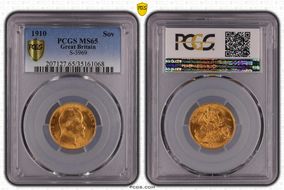 1910 Sov S-3969 MS65