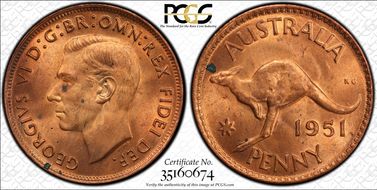 1951 (m) 1D MS63RD