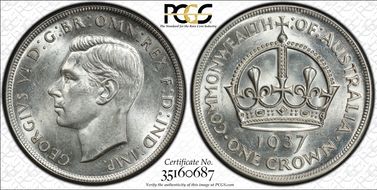 1937 Crown KM-34  Ag MS63