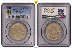 1922 1/2 Cr S-4021A MS64+