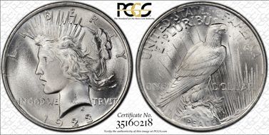 1923 $1 MS66