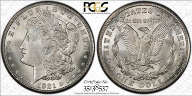 1921-S $1 MS65+