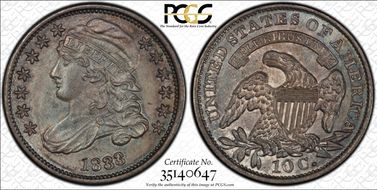 1833 10C Last 3 High MS63