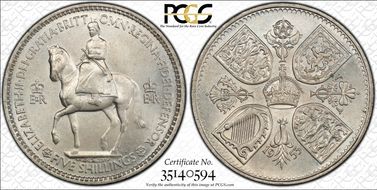 1953 Crown S-4136 Coronation MS65