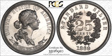 1869 25C J-738 PR64CAM