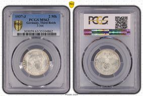1937-J 2 Mk J-366 MS63