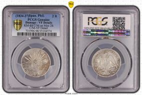 (1834-37) 2 R KM-88 C/M on Mex 2R N1