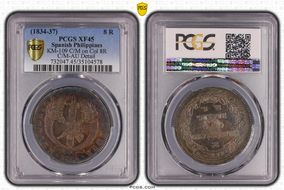 (1834-37) 8 R KM-109 C/M on Col 8R XF45